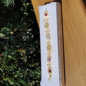 Gold and Gemstone Bracelet